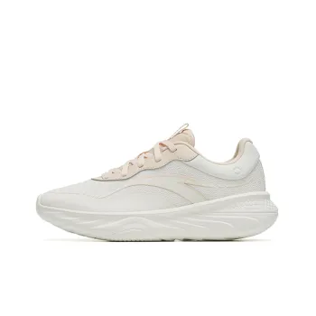 Anta Lightweight Cushioning Low Top Running Shoes Women's White Blue