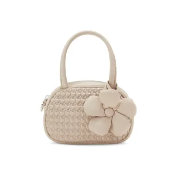 CHARLES&KEITH Fabric Handbag Regular Women's White/Flesh/Light Purple/Black
