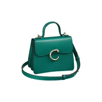 CARTIER Panthère De Cartier Calfskin Shoulder Bag Crossbody Bag Handbag Mini Women's Green