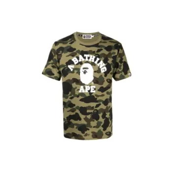 A BATHING APE Bape T-Shirts Men Green