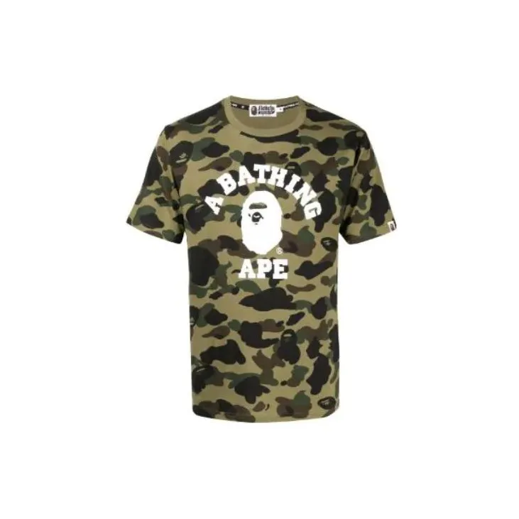 A BATHING APE Bape T-Shirts Men Green-0
