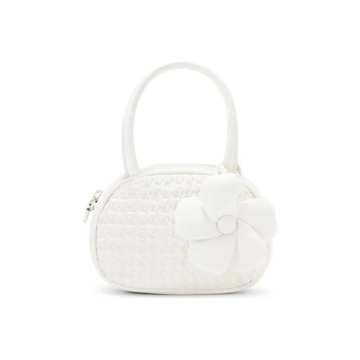 CHARLES&KEITH Fabric Handbag Regular Women's White/Flesh/Light Purple/Black-0