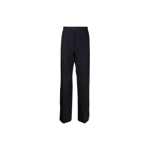 THOM BROWNE Knitted Sweatpants Men Uniform Blue