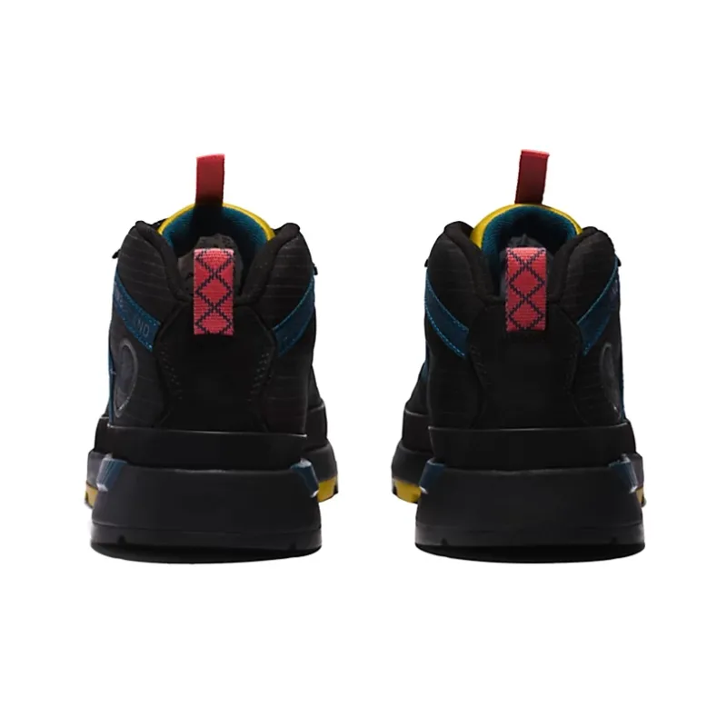 Timberland Euro Trekker Anti Slip Wear Resistant Mid Top Outdoor Shoes Black Blue Yellow-5