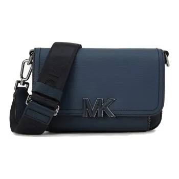 MICHAEL KORS Hudson Cow Leather Camera Shoulder Bag, Crossbody Bag Mini Men's Marine Blue