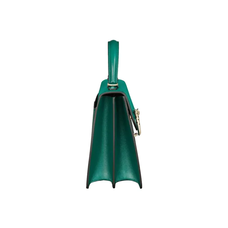 CARTIER Panthère De Cartier Calfskin Shoulder Bag Crossbody Bag Handbag Small Size Women's Green-3