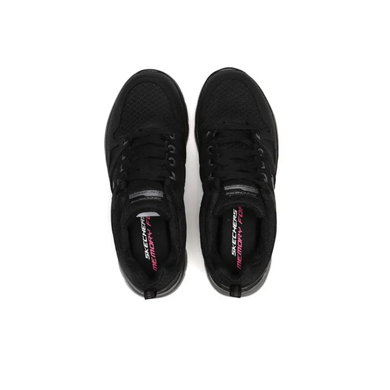 Skechers Summits Cushioning Anti-Slip And Wear-Resistant Low-Top Casual Shoes Women's Black-3