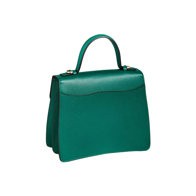 CARTIER Panthère De Cartier Calfskin Shoulder Bag Crossbody Bag Handbag Small Size Women's Green-4