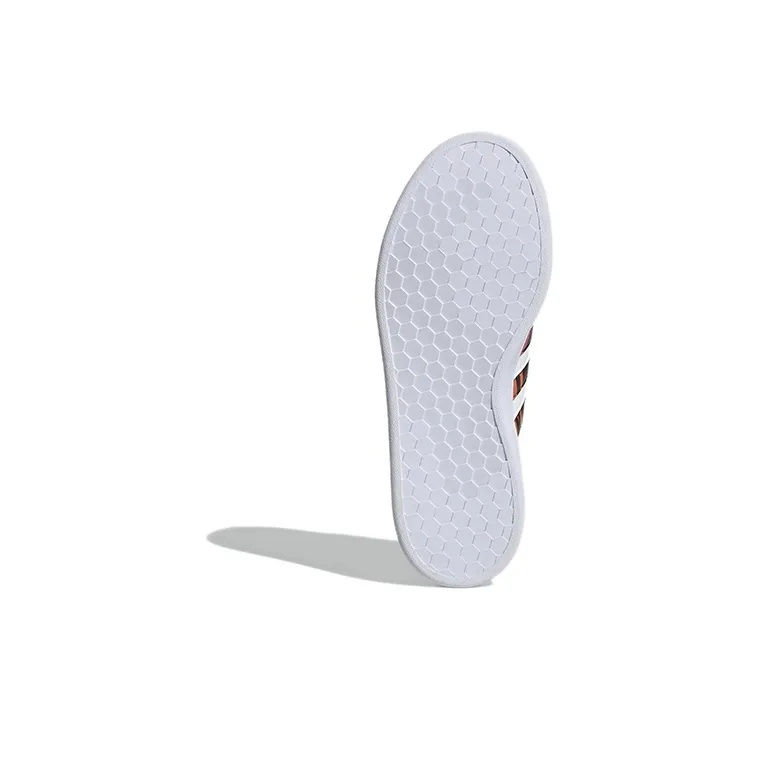 Adidas Neo GRAND COURT Abrasion Resistant Low Top Skateboard Shoes Women's White Black Red-5