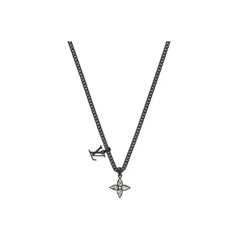 LOUIS VUITTON Metal Necklaces Men's Black
