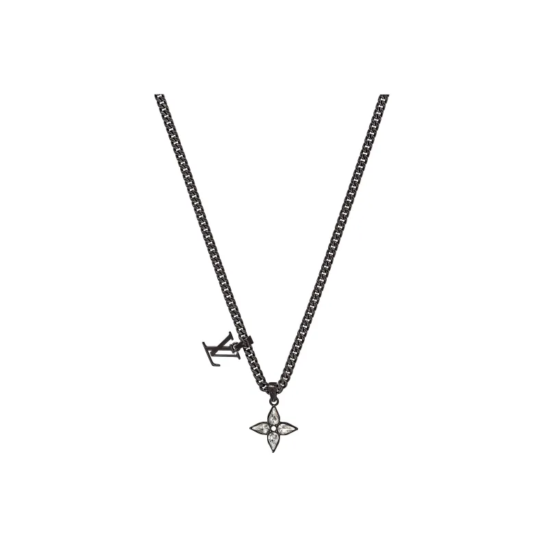 LOUIS VUITTON Metal Necklaces Men's Black-0