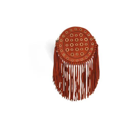 BALMAIN Netflix Collaboration Leather Round Bag Crossbody Bag Shoulder Bag Women's Brown