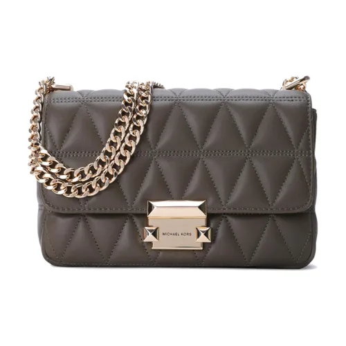 MICHAEL KORS Sloan Leather Crossbody Bag Shoulder Bag Small Size Women's Olive Green