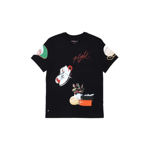Jordan Set in Sleeve T Shirt Men's Black