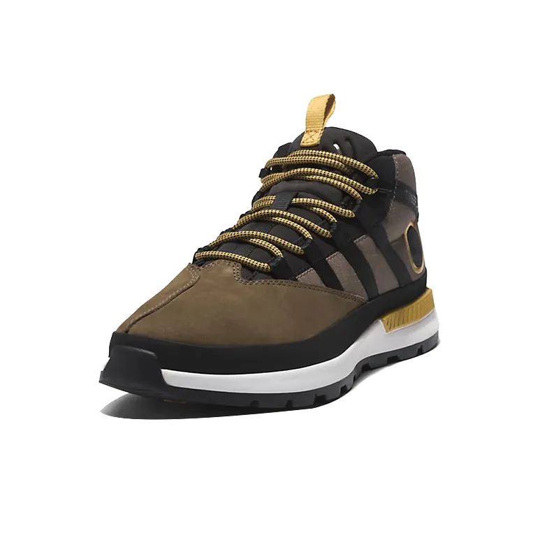 Timberland Euro Trekker Cushioning Anti-Slip And Wear-Resistant Mid-Top Outdoor Shoes Green Black-2