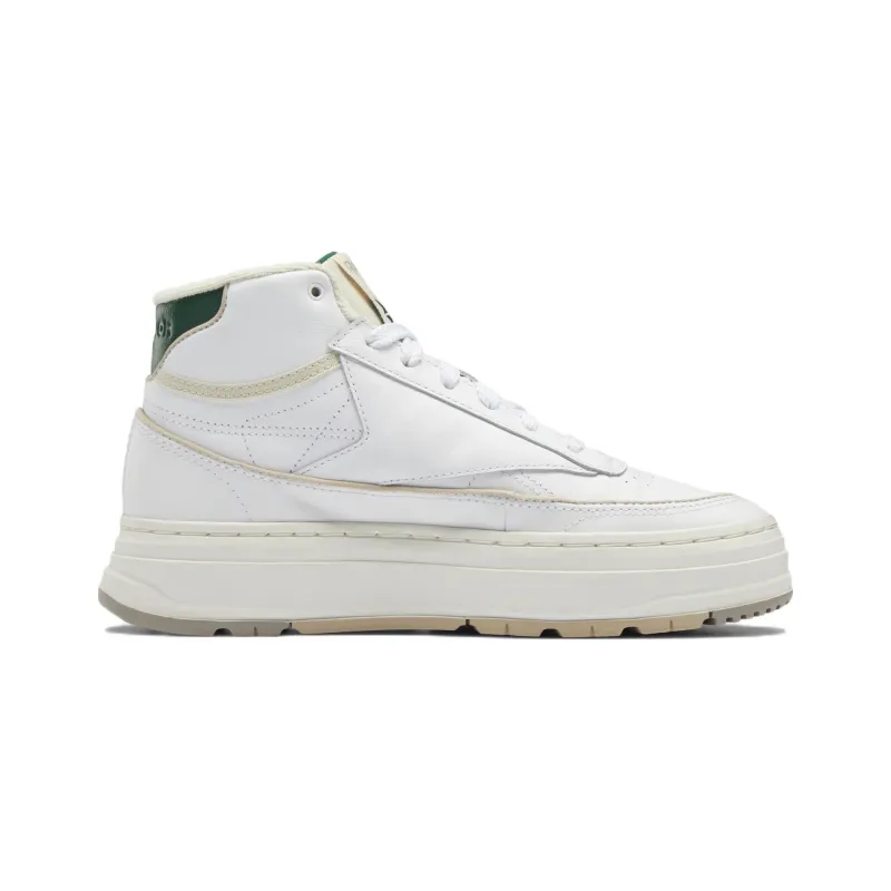 Reebok Women's Club C Geo Mid 'White Dark Green' Women's-1