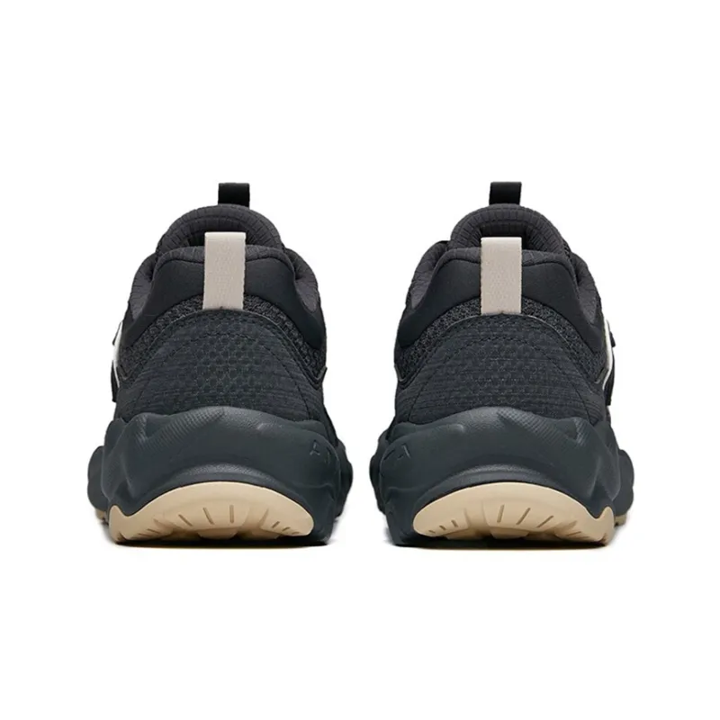 Anta Cushioned Anti Slip Wear Resistant Breathable Lightweight Low Top Running Shoes Men's Gray-4