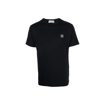 STONE ISLAND Logo print Short sleeved T shirt