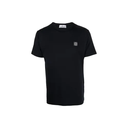 STONE ISLAND Logo print Short sleeved T shirt