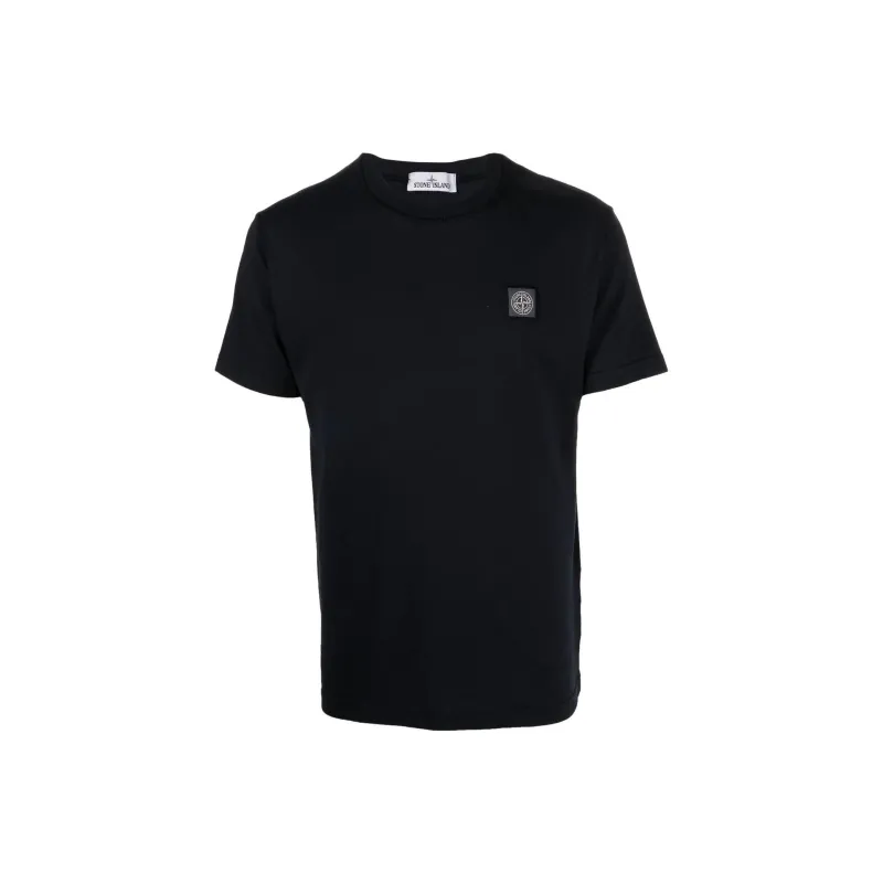 STONE ISLAND Logo print Short sleeved T shirt-0