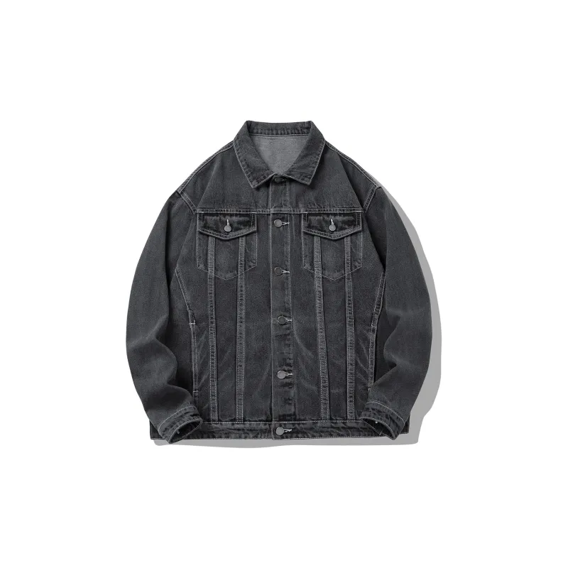 BEENTRILL Loose Fit Denim Jacket Unisex-5