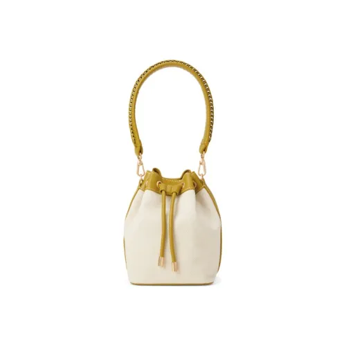 CHARLES&KEITH PU Bucket Bag, One Shoulder Handbag Small Size Women's Multicolor