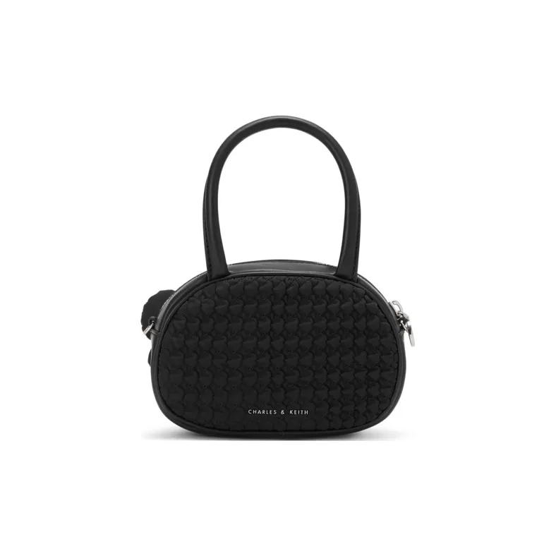 CHARLES&KEITH Fabric Handbag Regular Women's White/Flesh/Light Purple/Black-17