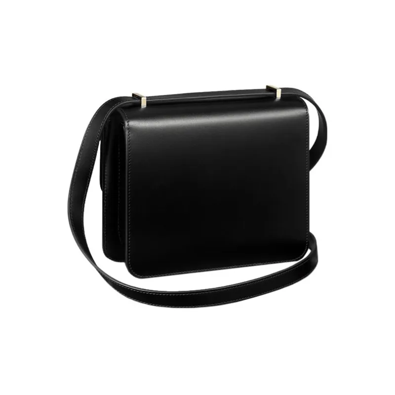 CARTIER C De Cartier Collection Calfskin Shoulder Bag Crossbody Bag Mini Women's Black-3
