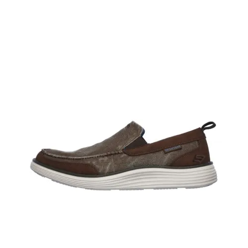 Skechers Status 2.0 Casual Shoes Men Low-Top Brown