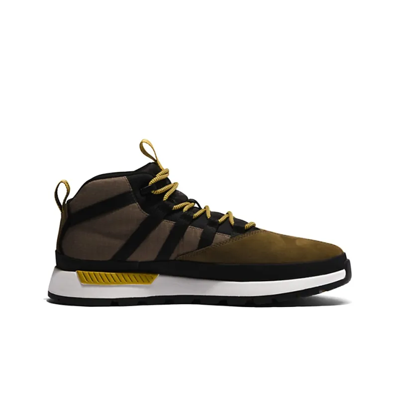 Timberland Euro Trekker Cushioning Anti-Slip And Wear-Resistant Mid-Top Outdoor Shoes Green Black-1