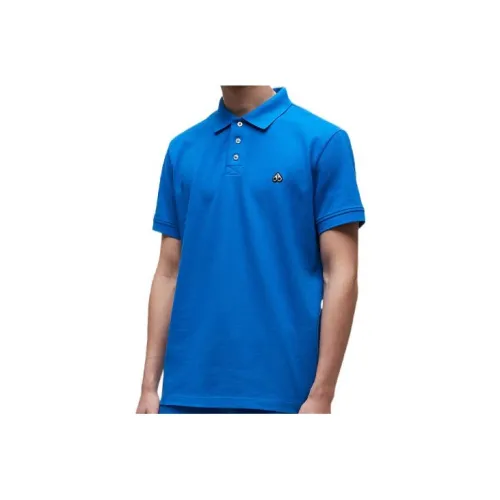 Moose Knuckles Polo Shirts Men Blue