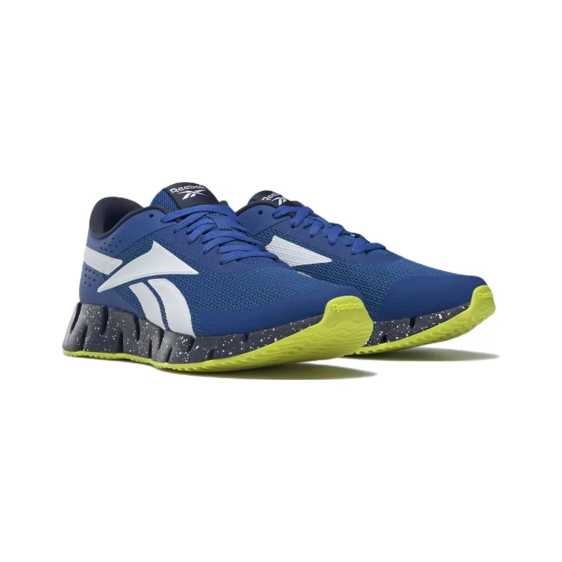 Reebok Zig Dynamica 1 Cushioning Anti-Slip And Wear-Resistant Low-Top Running Shoes Blue White-2