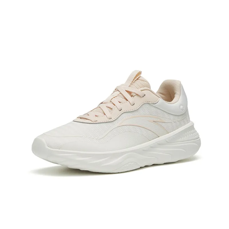 Anta Lightweight Cushioning Low-Top Running Shoes Women's White Blue-2