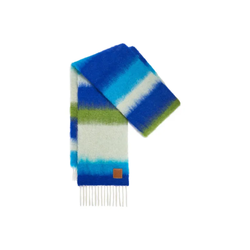 LOEWE Stripe Mohair Scarf-1