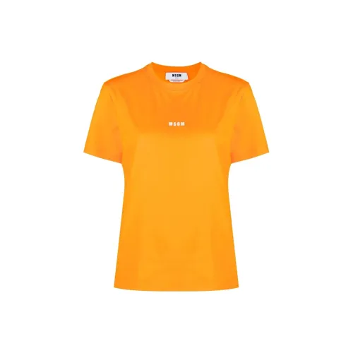 MSGM T-Shirts Women's Orange Red