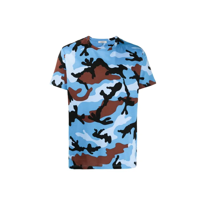 Valentino T Shirts Men Blue-0