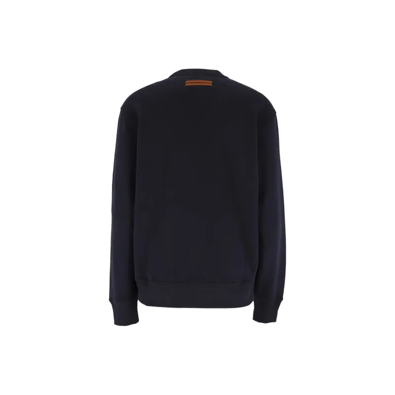 Ermenegildo Zegna Appliqué logo Cotton Sweatshirt-1