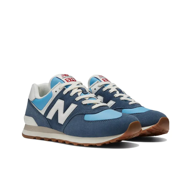 New Balance 574 Blue White Gum-2