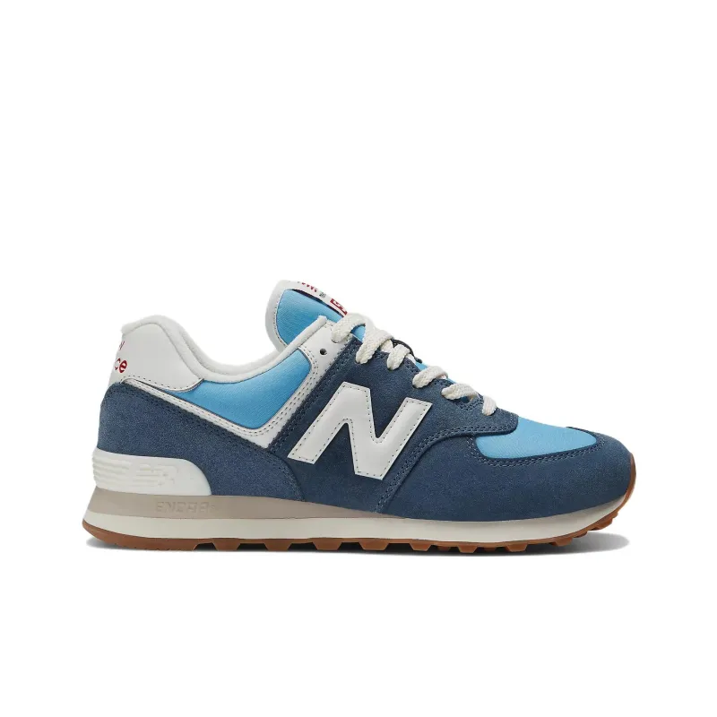 New Balance 574 Blue White Gum-1