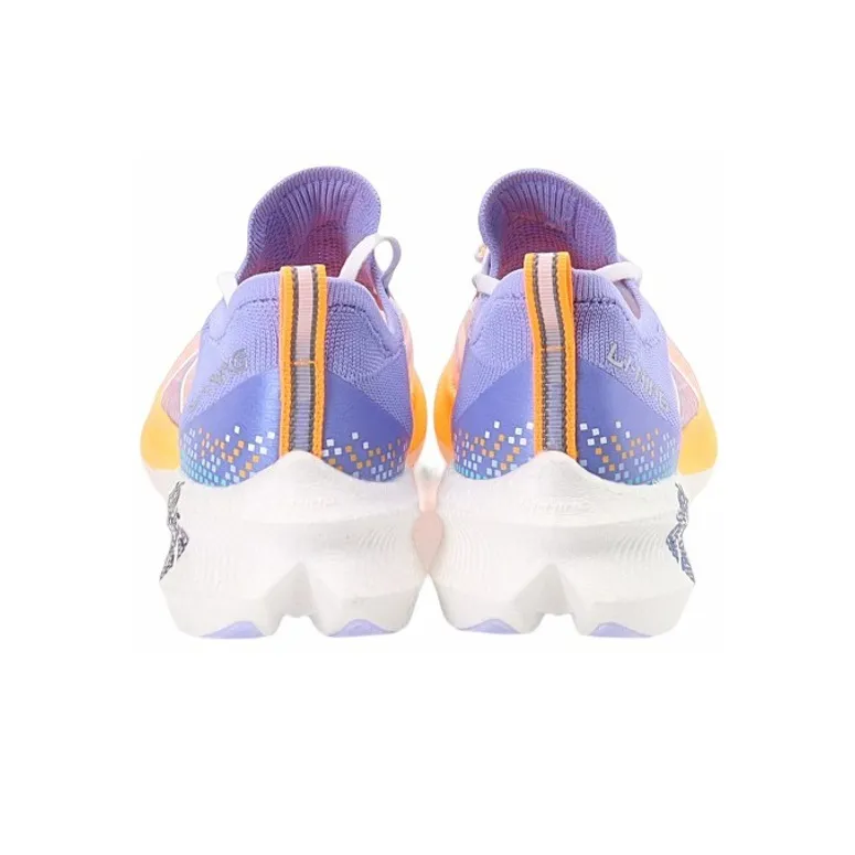 LINING Feidian Challenger Running Shoes Women's Low Top White/Blue Purple-4