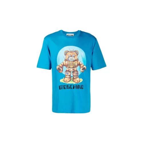 MOSCHINO T-Shirts Men Blue