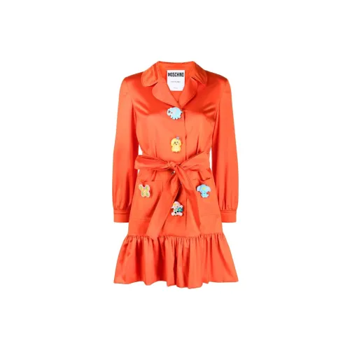 MOSCHINO Long-Sleeved Dresses Women's Orange