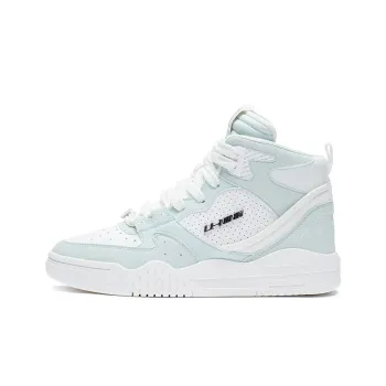 LiNing Yuebai High-Top Sports Casual Shoes Women's Blue White