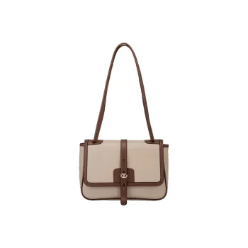 Hush Puppies Synthetic Leather Small Square Shoulder Bag Crossbody Bag Shoulder Bag Small Size Women's Apricot