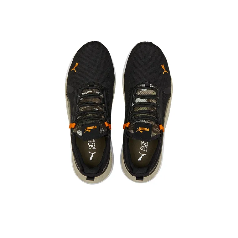 PUMA Pacer Future Street Sashiko Low-Top Running Shoes Unisex Black Green White-3