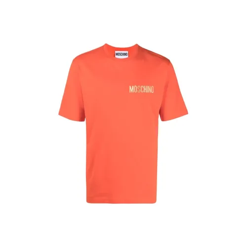 MOSCHINO T-Shirts Men Orange Red