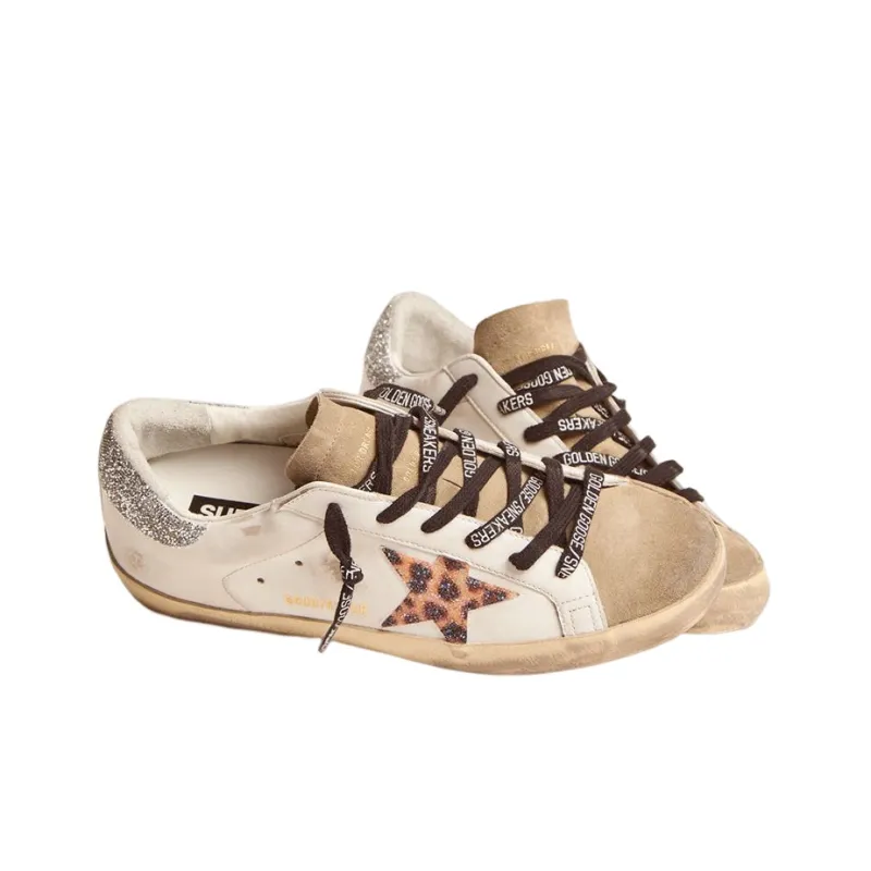Golden Goose Super Star LTD Low Top Stylish Skateboarding Shoes Women's White Distressed Style-2