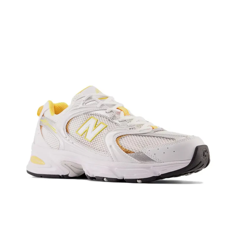 New Balance 530 White Vibrant Apricot Silver Metallic-2