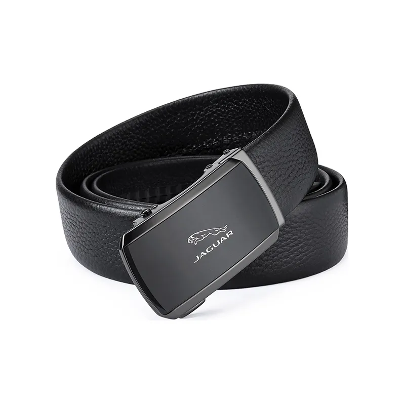JAGUAR Leather Belts Men Black-1