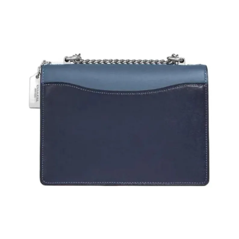 COACH Klare With Cow Leather And Sheepskin Shoulder Bag, Crossbody Bag Small Size Women's Indigo-2